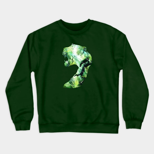 Jungle Tiger Crewneck Sweatshirt by DVerissimo